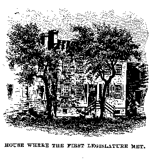 First Legislature Met.